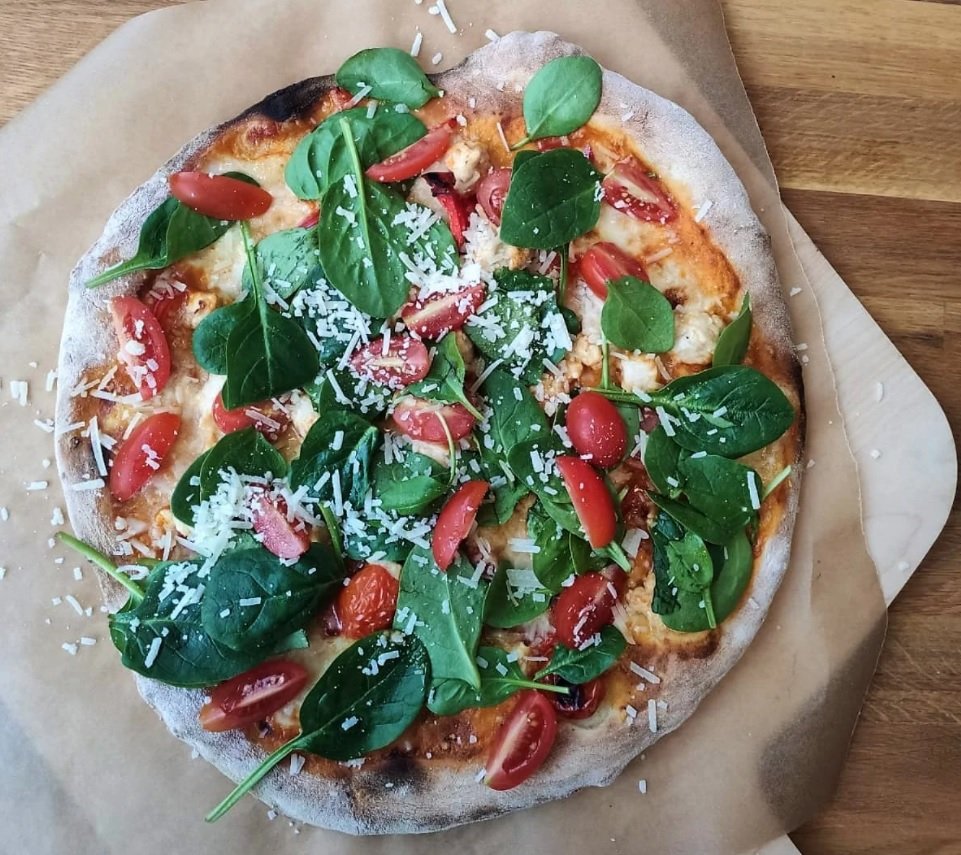 Pizza Curry chicken, fot. Jemy w Łodzi