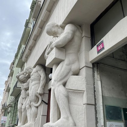 Narutowicza, kamienica "Pod Atlasami", fot. ŁÓDŹ.PL