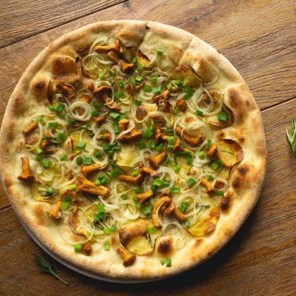 Pizza Patate e Funghi, fot. Jemy w Łodzi