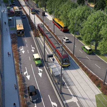 Nowe torowiska tramwajowe, fot. wiz.